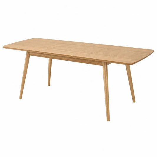Rechteckiger Esstisch aus Eichenholz 200x90x75 cm
